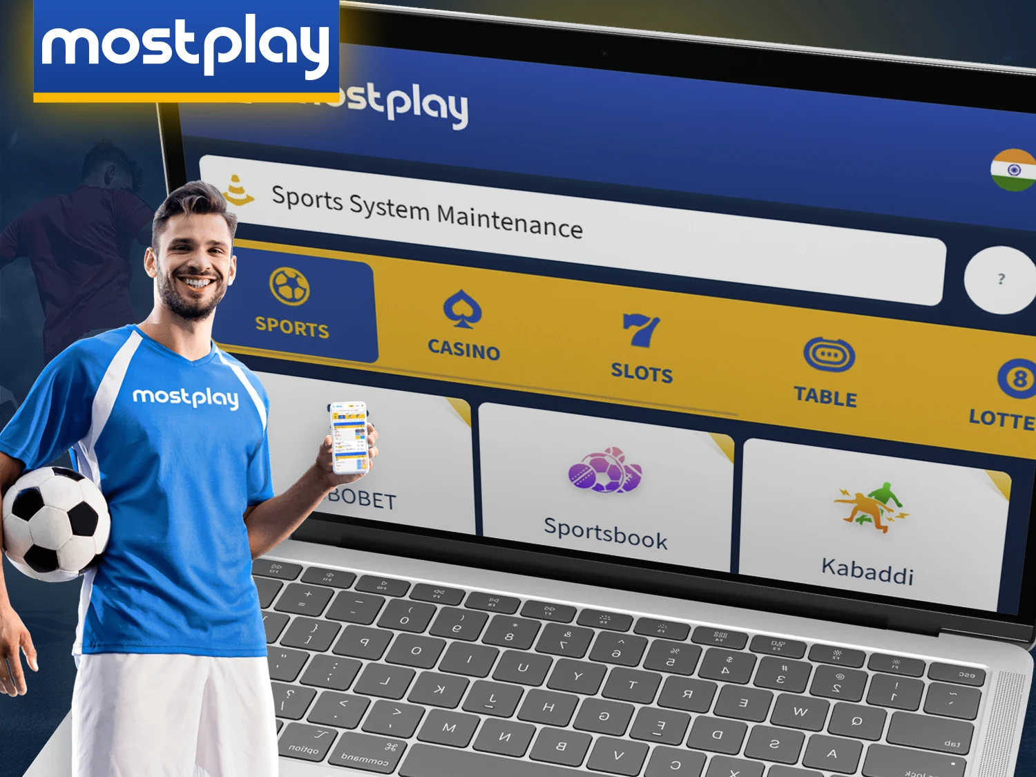 Visit the Mostplay website and start betting.