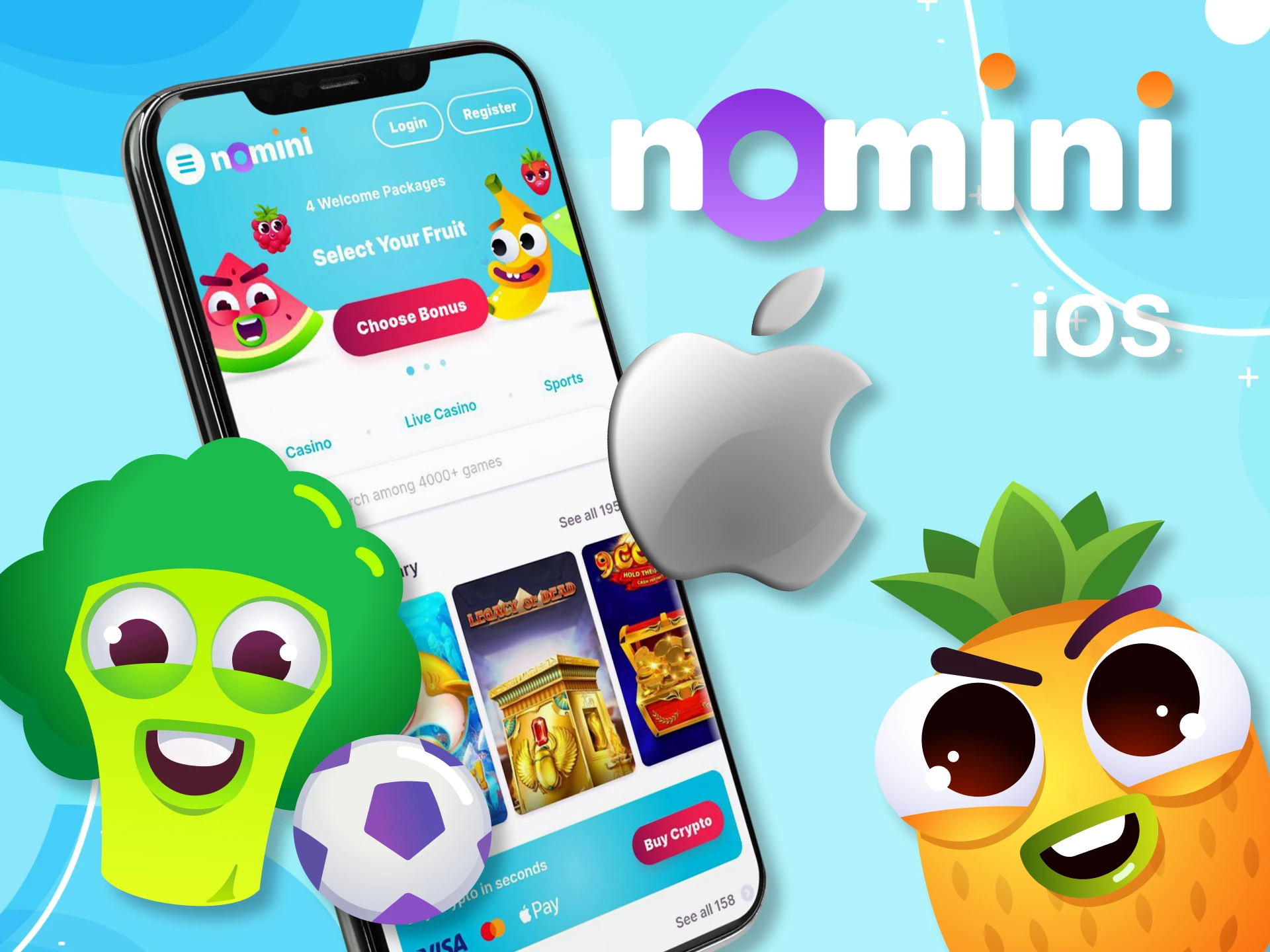 The Nomini app can be installed on your iOS phone.