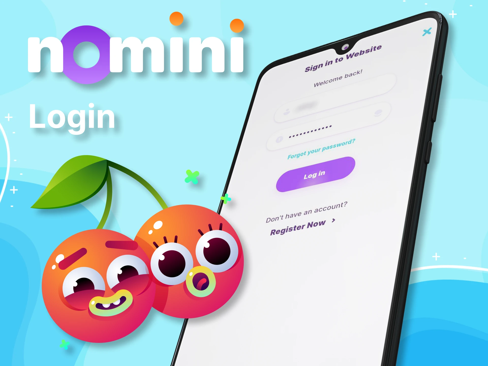 Sign in to your Nomini app account.