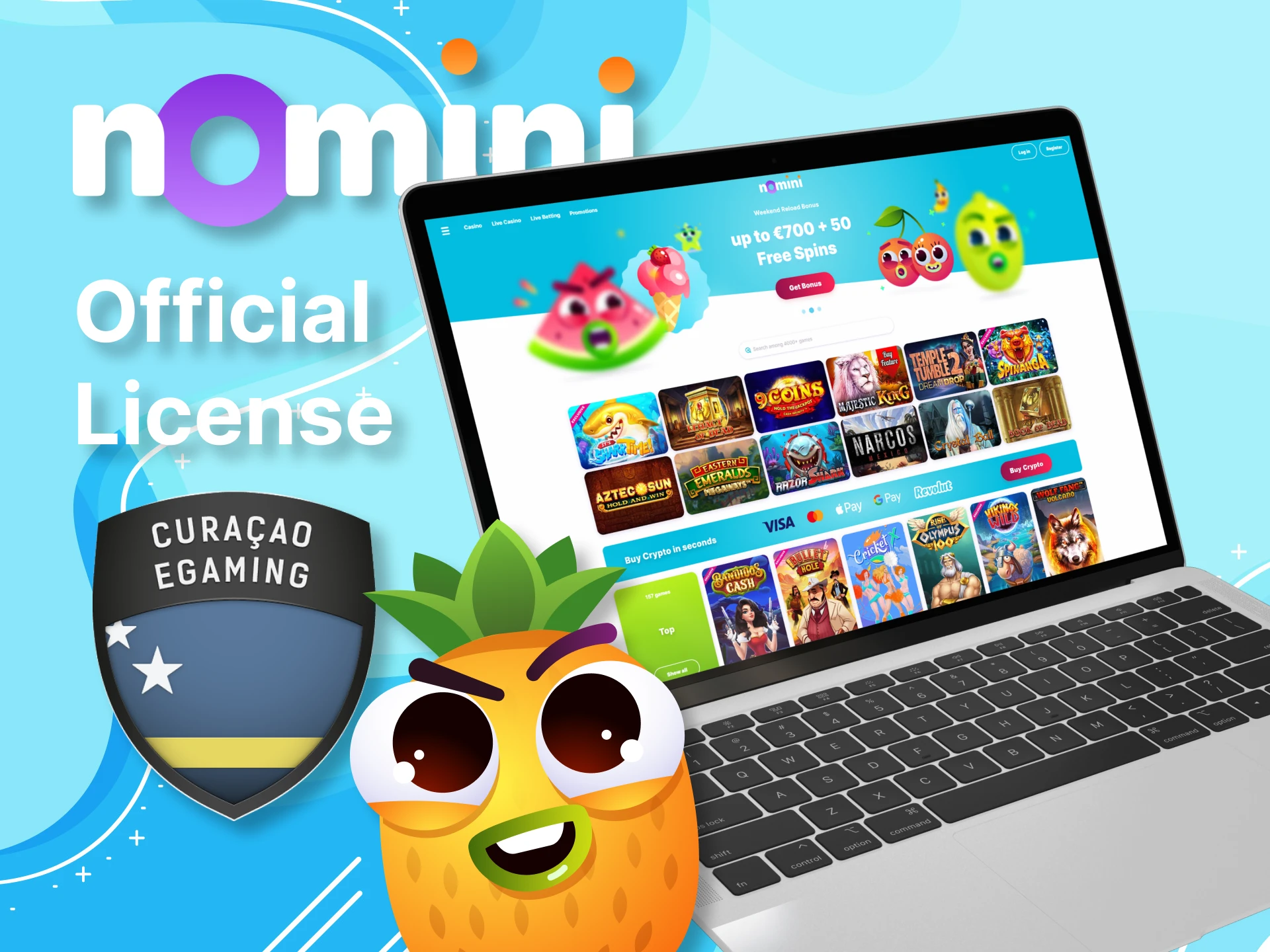 Nomini is officially licensed and safe for players.