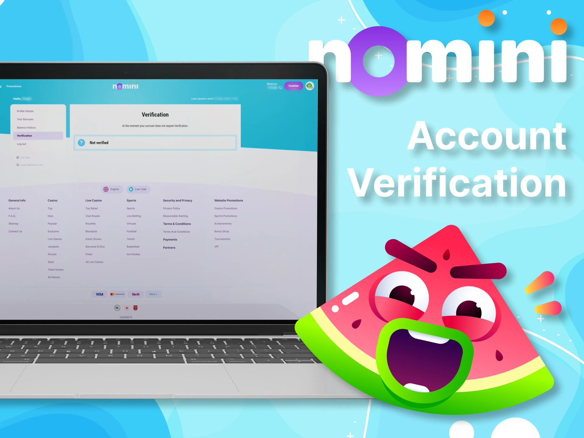 Confirm your identity with Nomini to gain access to all features.
