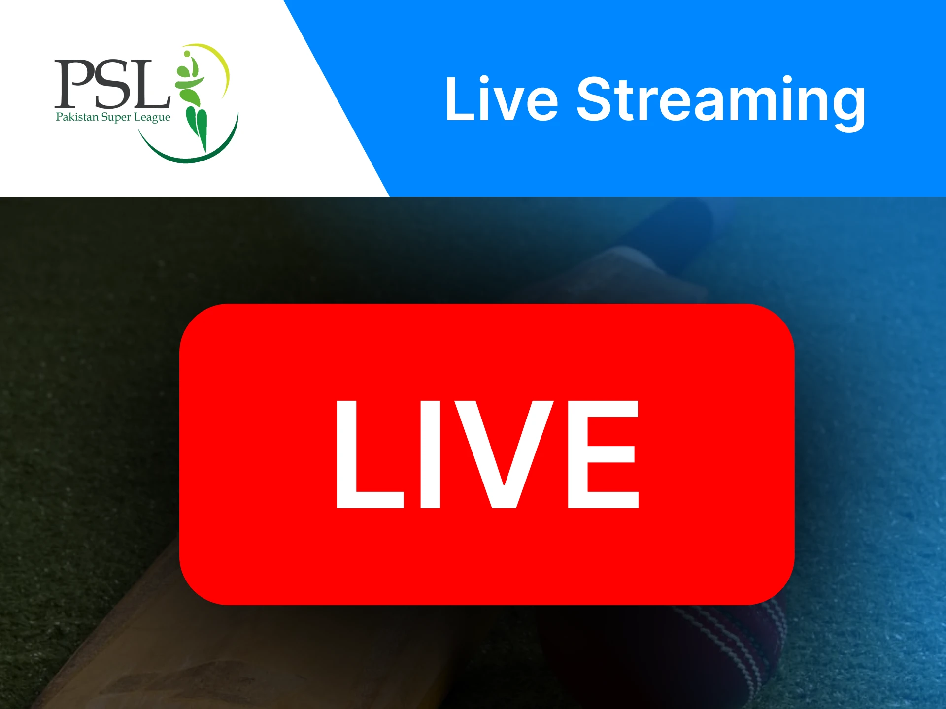 You can follow matches of PSL online thanks to live streaming.