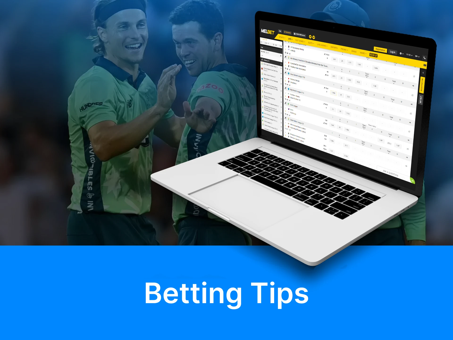 Bet on The Hundred teams using special tips.