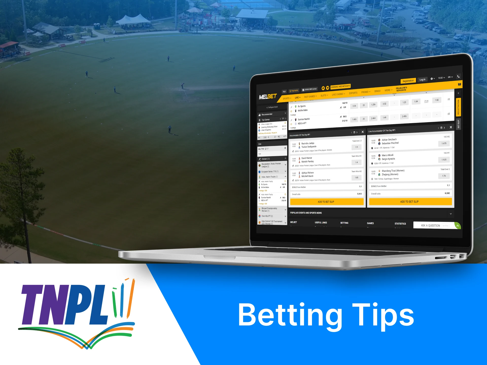 Follow or tips to get all the opportunities to make a profitable prediction on TNPL matches.