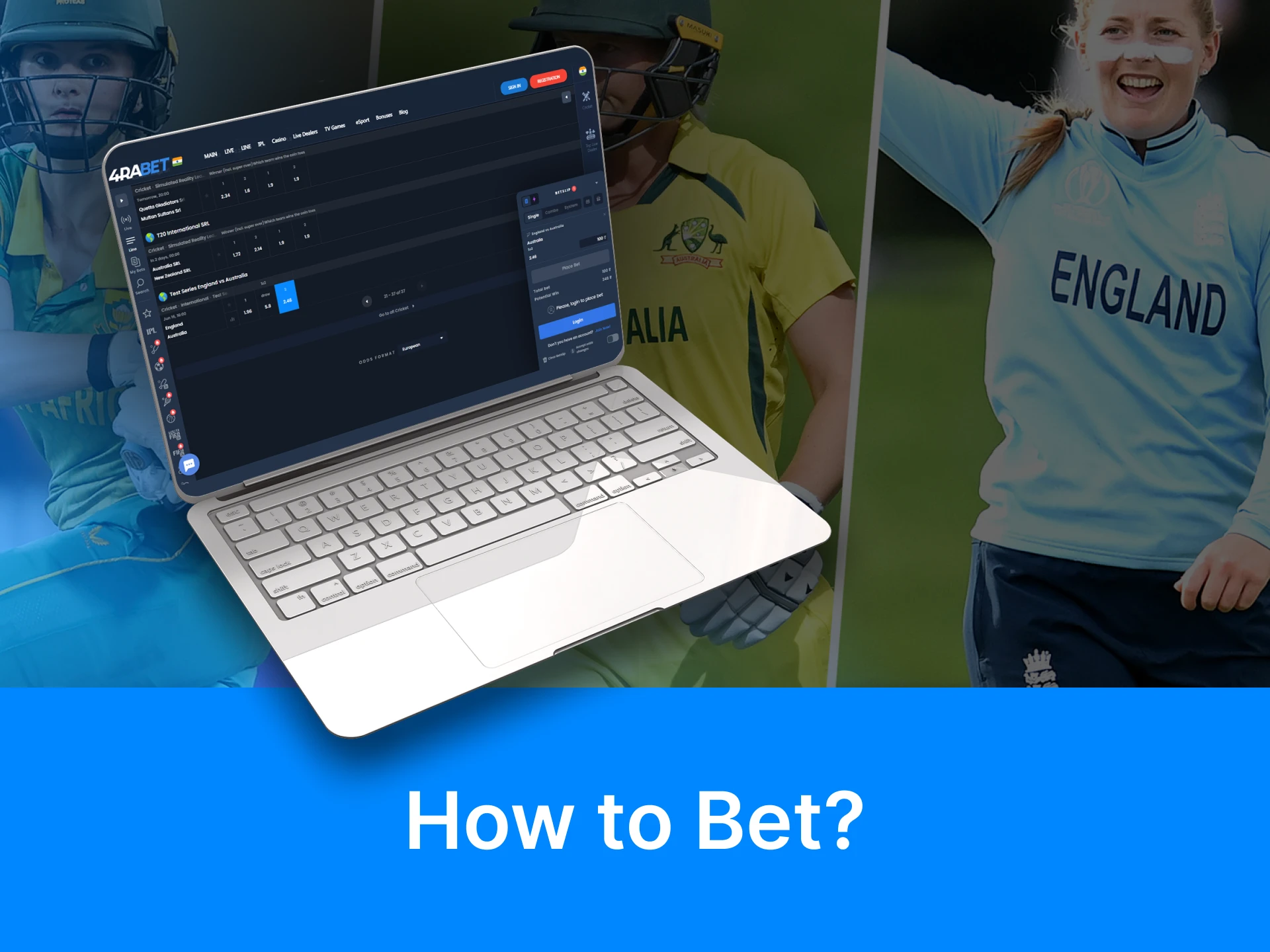 Choose a betting site, make a prediction and place a bet on any Women's Ashes event.