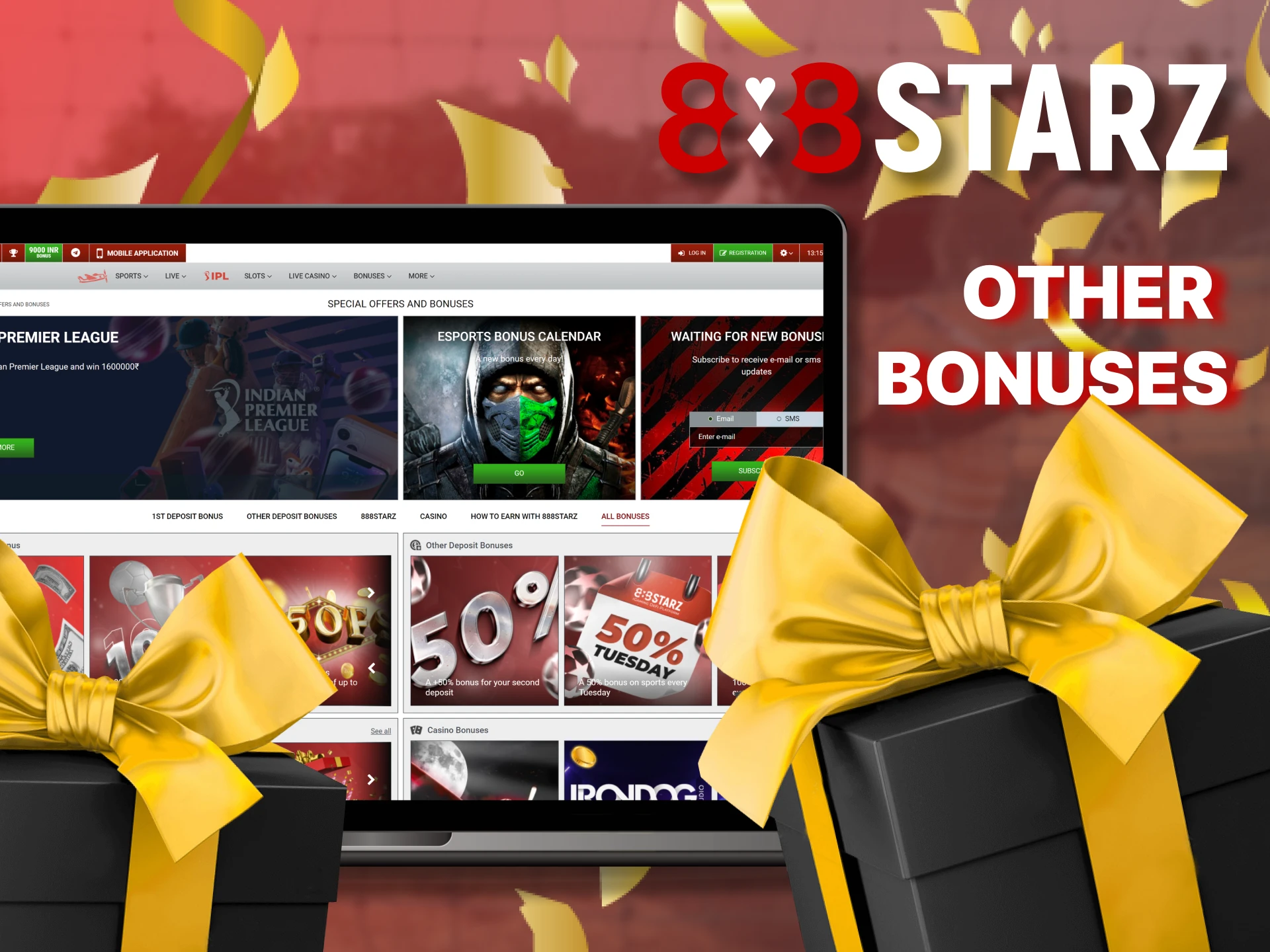 Learn more about other 888Starz bonuses.