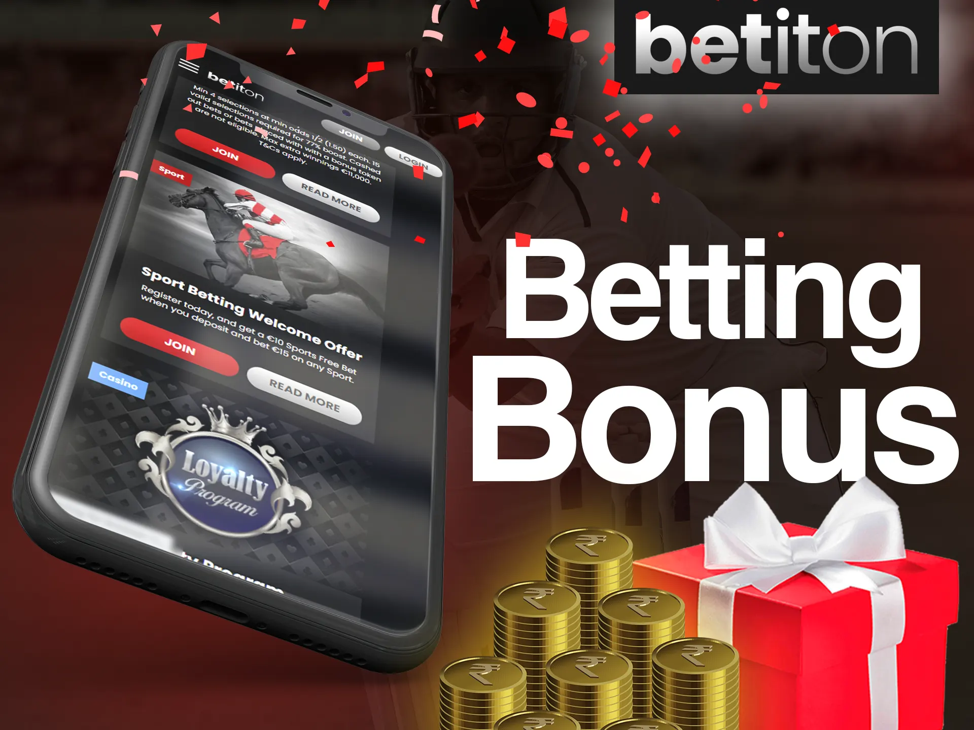 Bet on sports in the app and win a bonus at the Betiton.