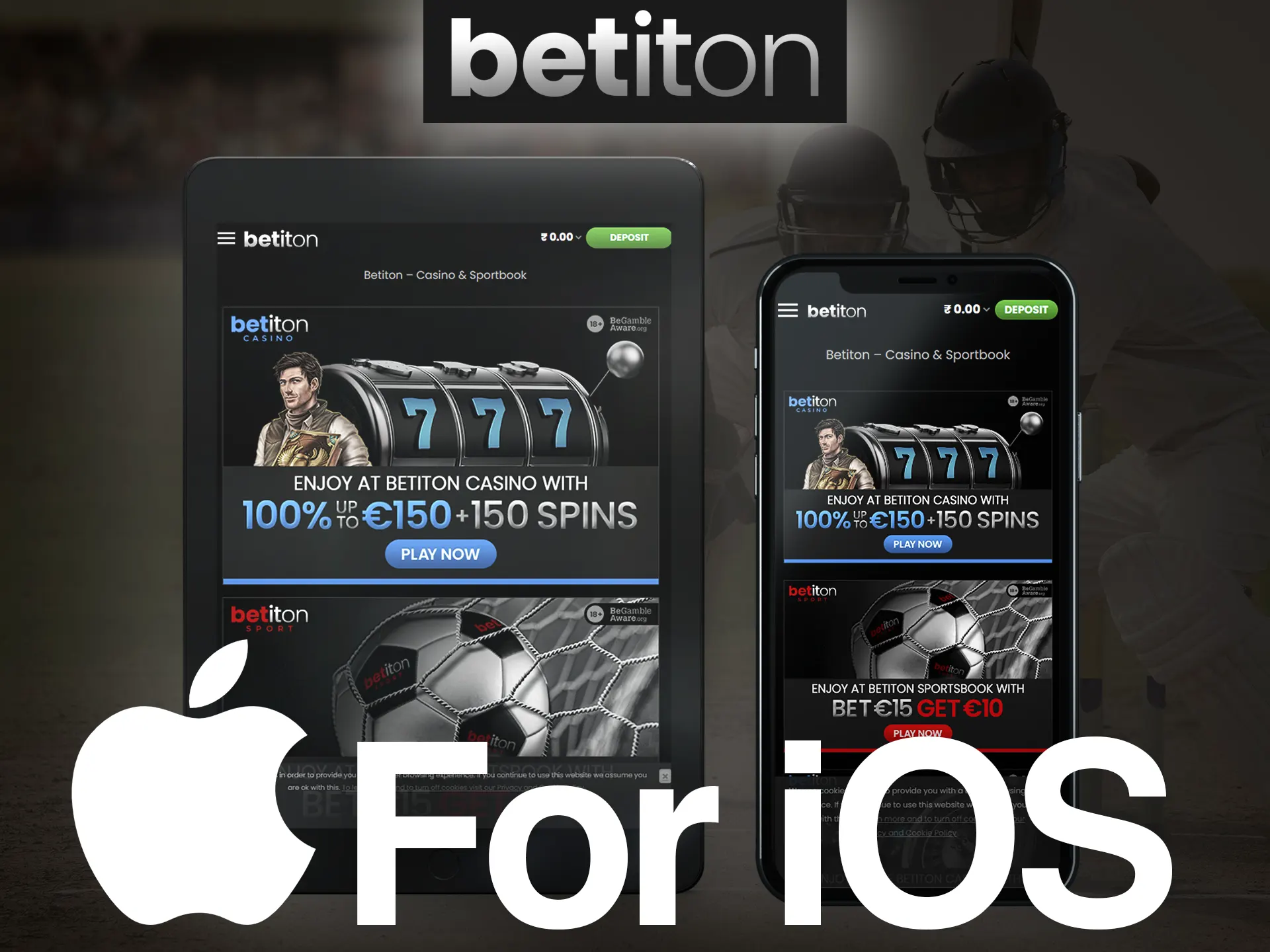 Betiton app can be installed on the iOS devices.