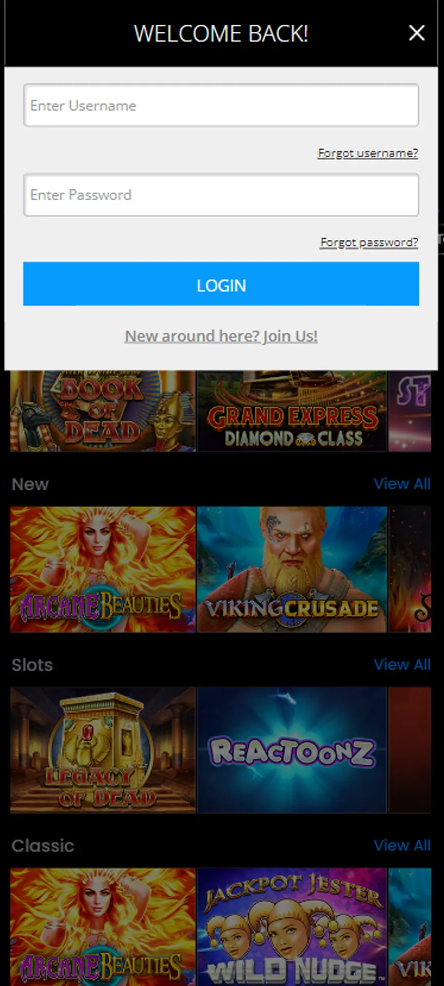Log in after installation of the app.