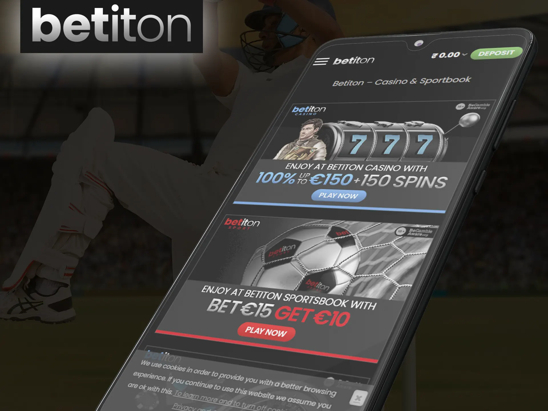 Visit Betiton mobile website if you have problems with the installation of the app.