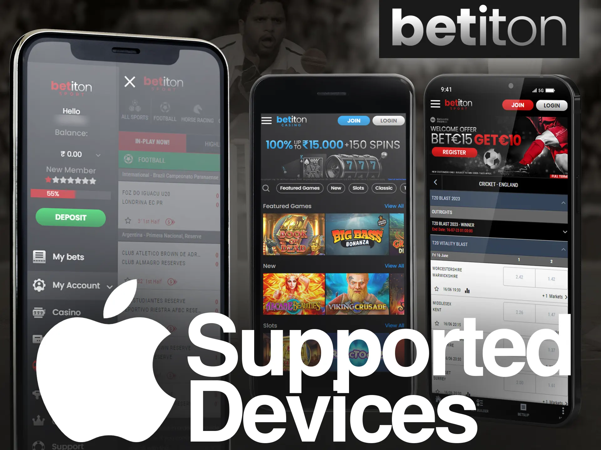 Install the Betiton iOS app on all of your devices.