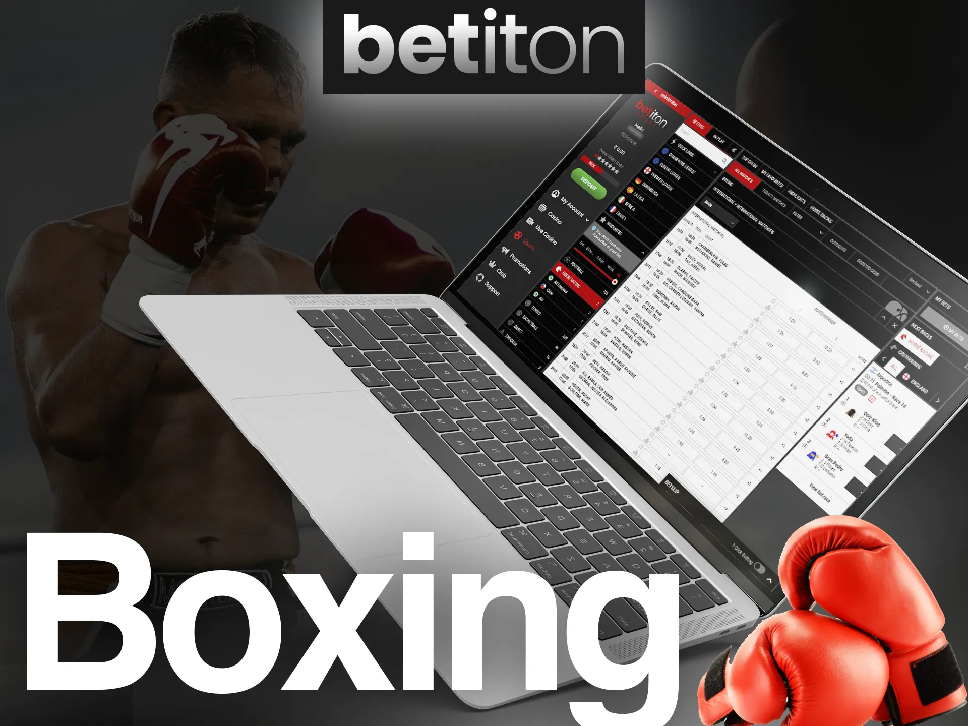 Bet on your favorite boxing fighters at the Betiton.