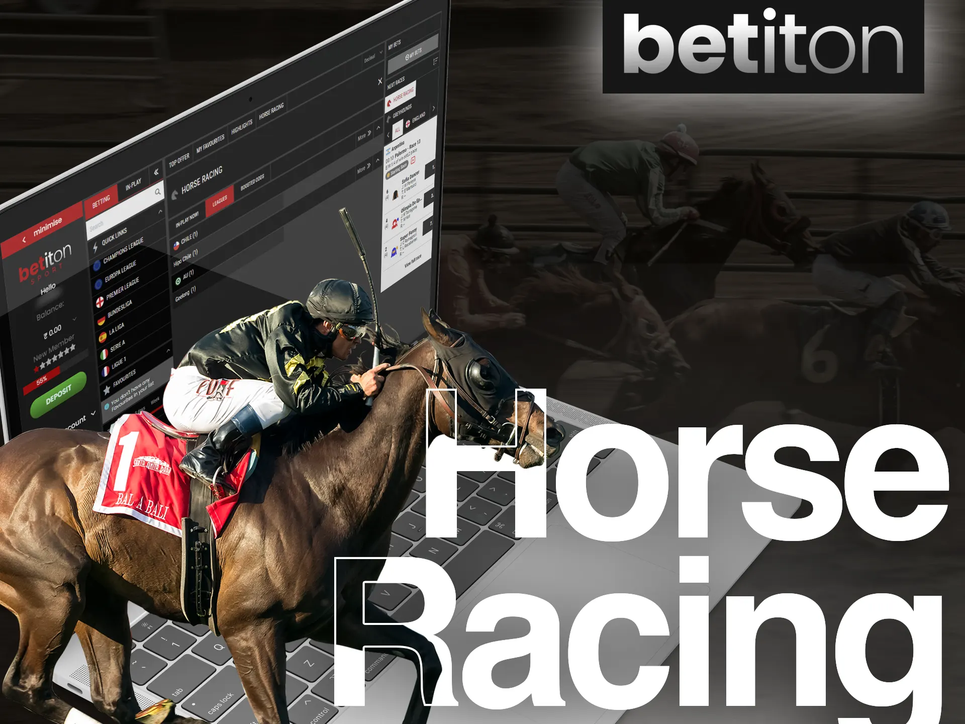 Win money by placing a bet on the fastest horse at the Betiton.