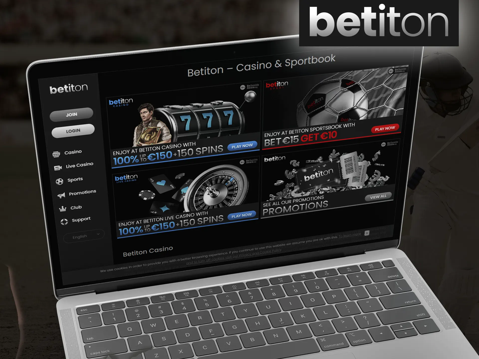 Visit Betiton official website and start betting.