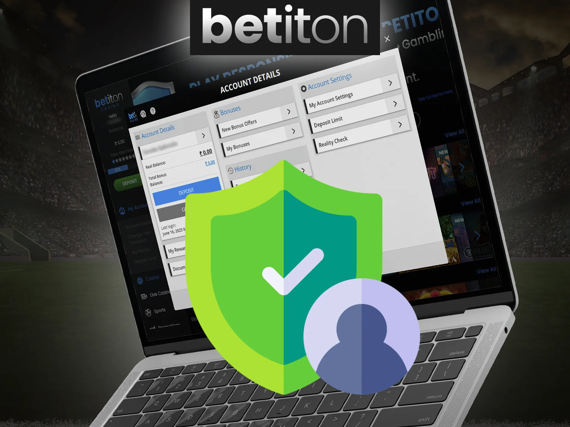 Betiton secures all of your private data.