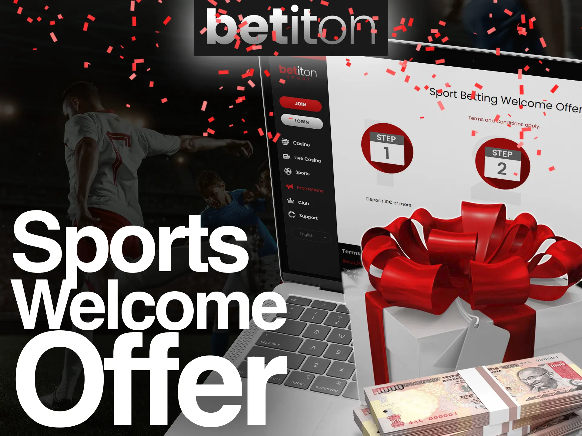 Get your Betiton welcome bonus after registration.