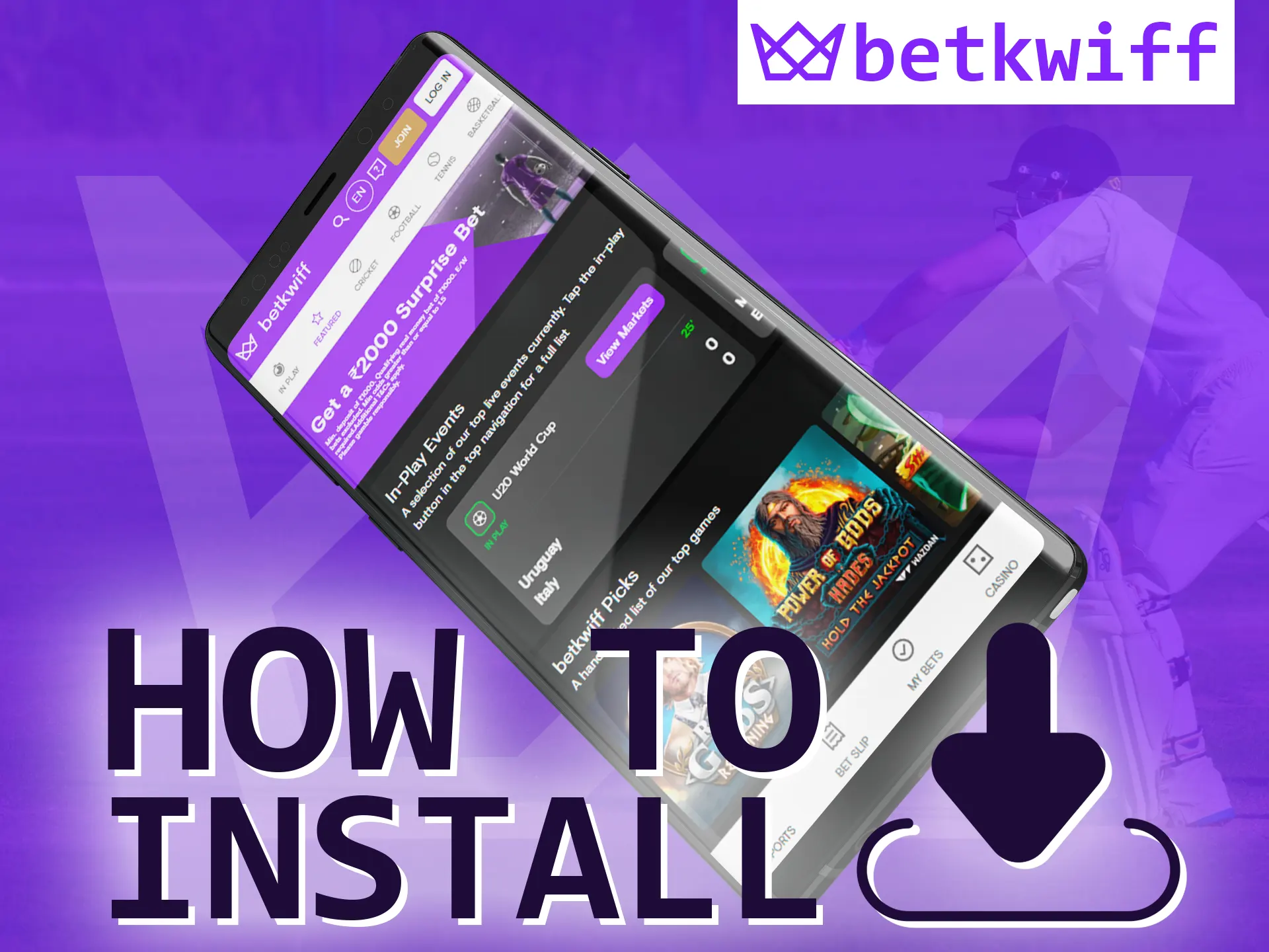 With these instructions, it's easy to install the Betkwiff app.