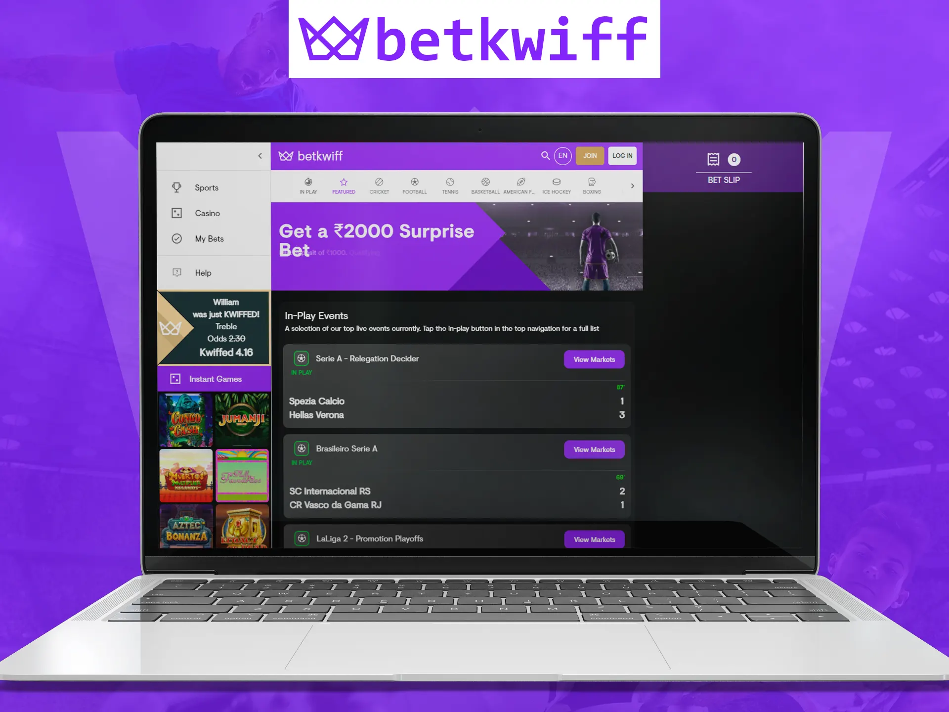 Betkwiff has a handy version for your PC.