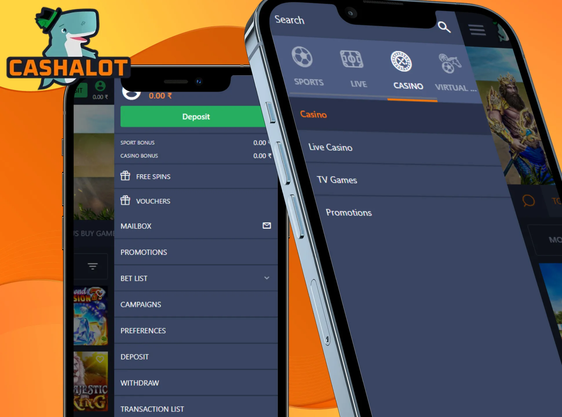 Learn more about the features of the Cashalot app by using it.
