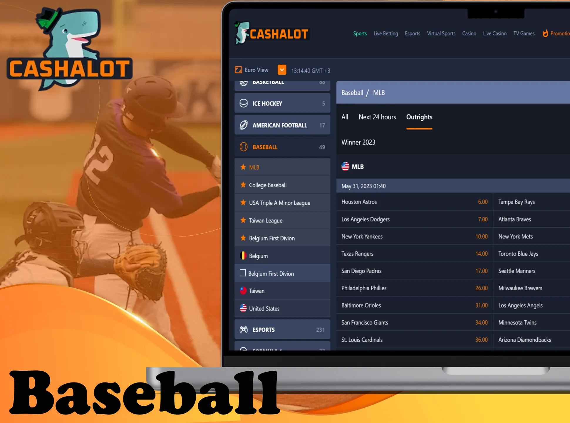 Bet on the most popular sport in America at the Cashalot.