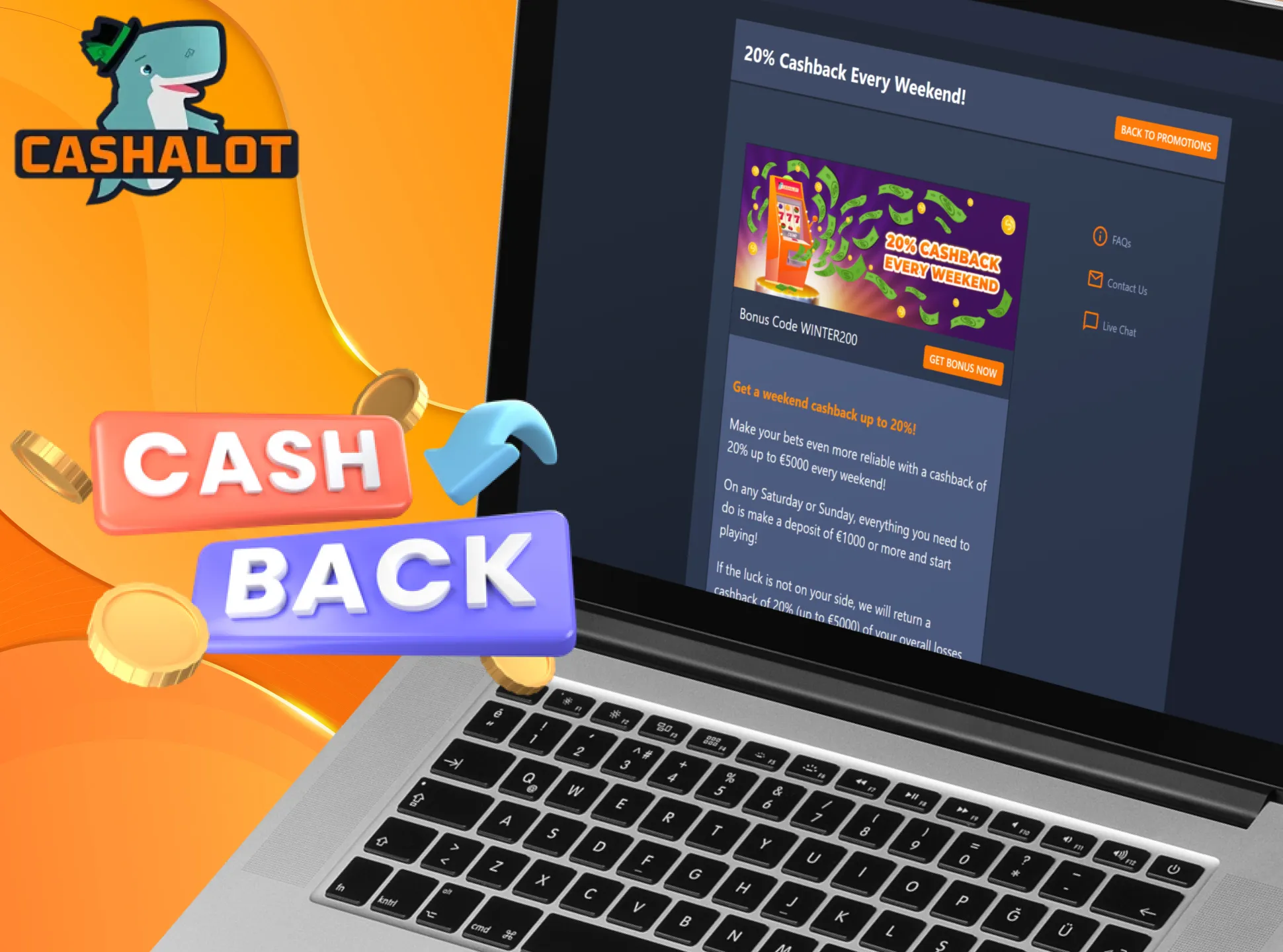 Get a cashback each week at Cashalot.