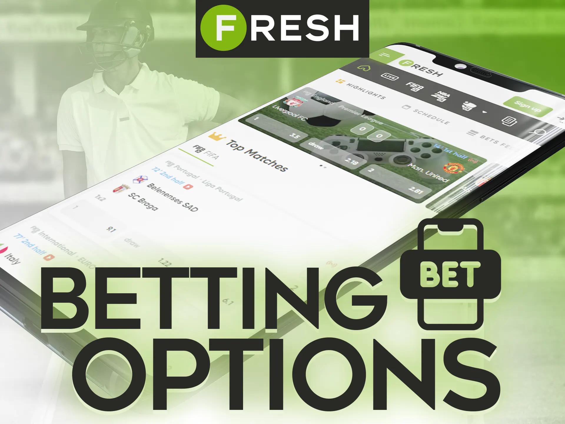 Learn more about betting options in the Fresh Casino app.