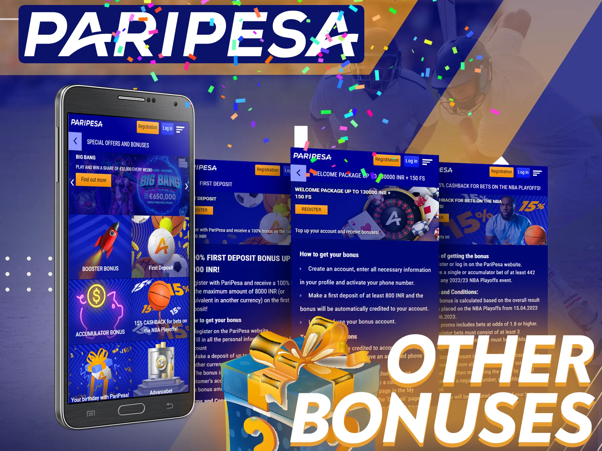Explore the other bonuses that Paripesa offers players.
