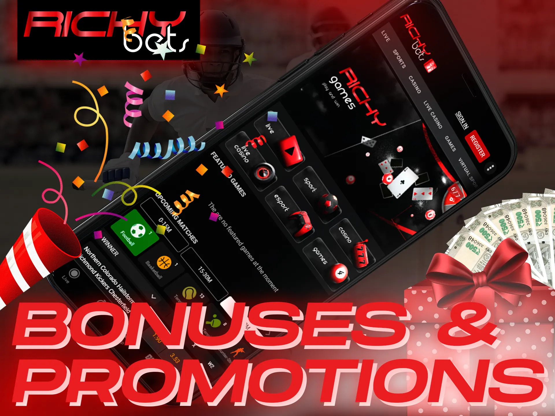 Claim all from the available Richybets promotions.