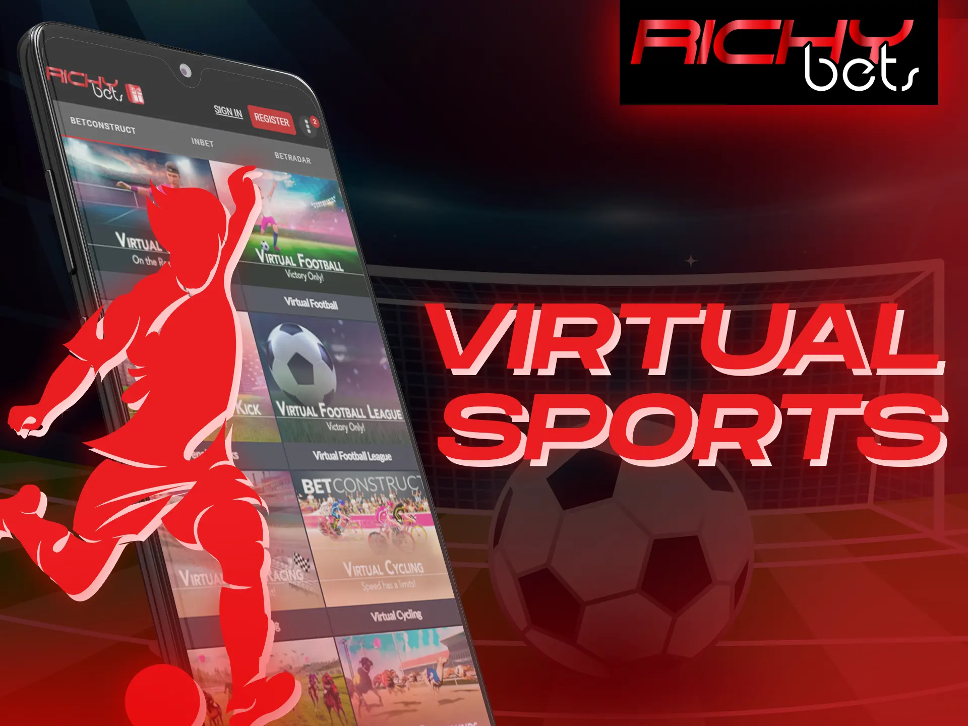 Bet on the most exotic Richybets sports in the app.