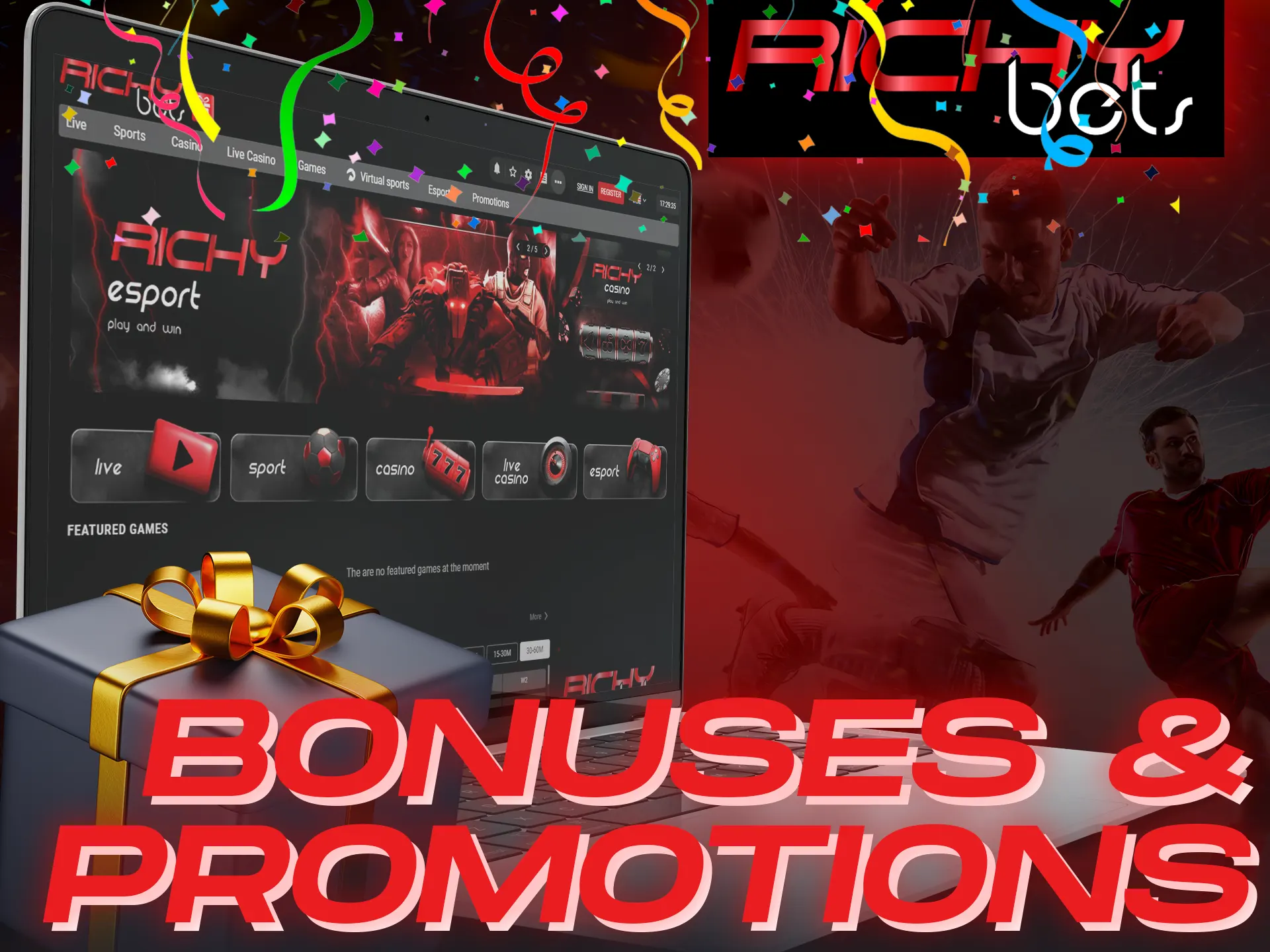 Check for the new Richybets promotions on the bonuses page.