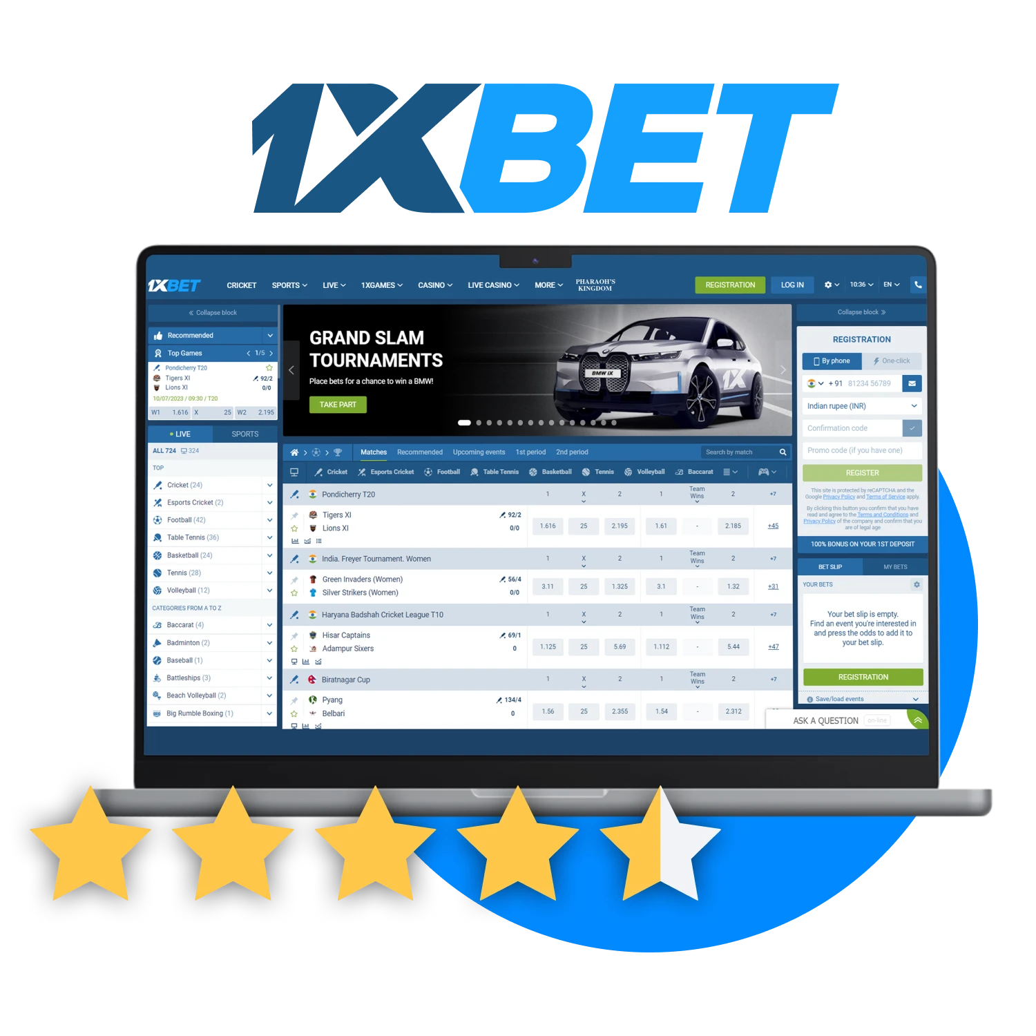 Check out what reviews users leave about the 1xBet website.