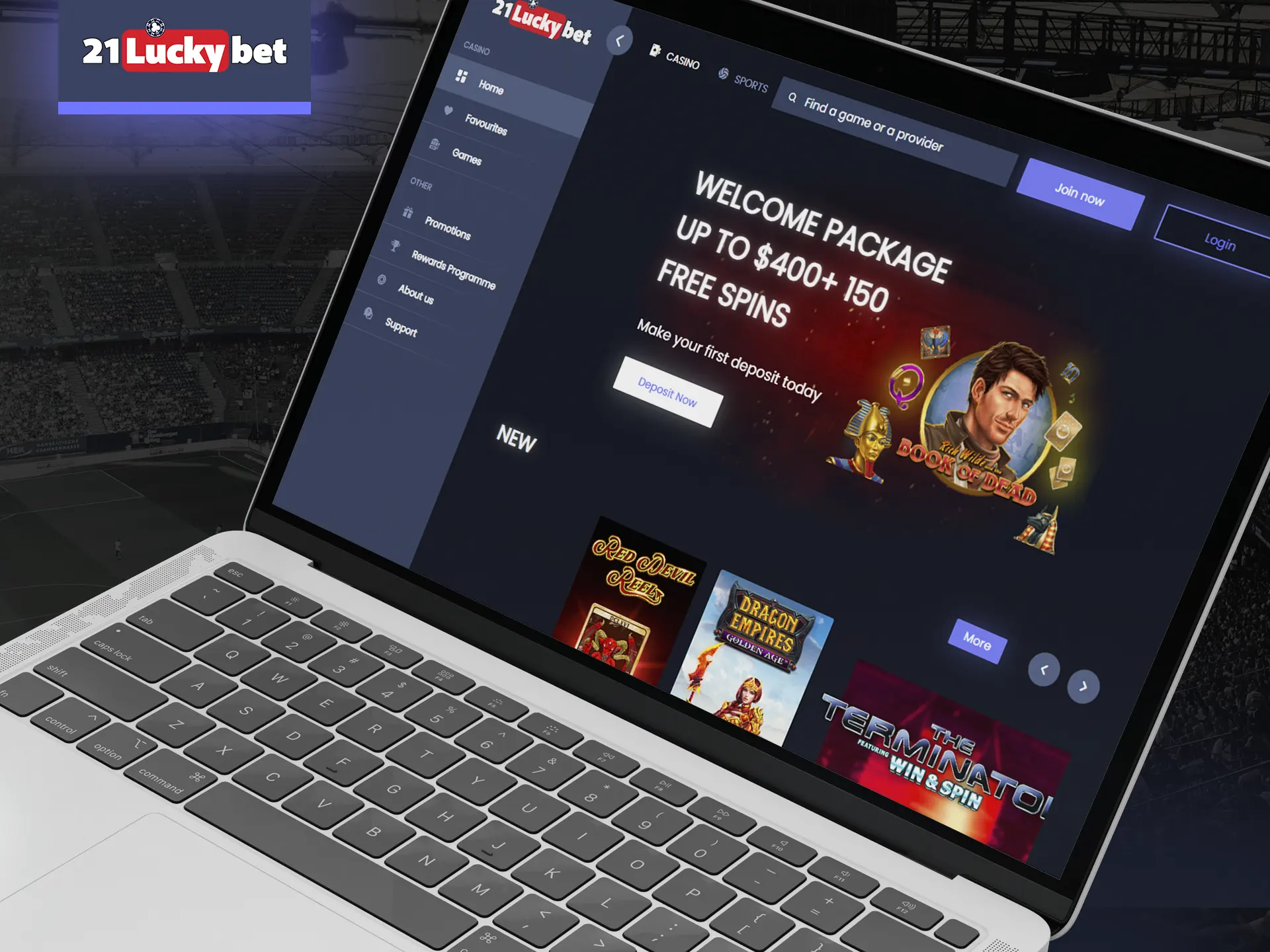 Visit the official website of 21luckybet.