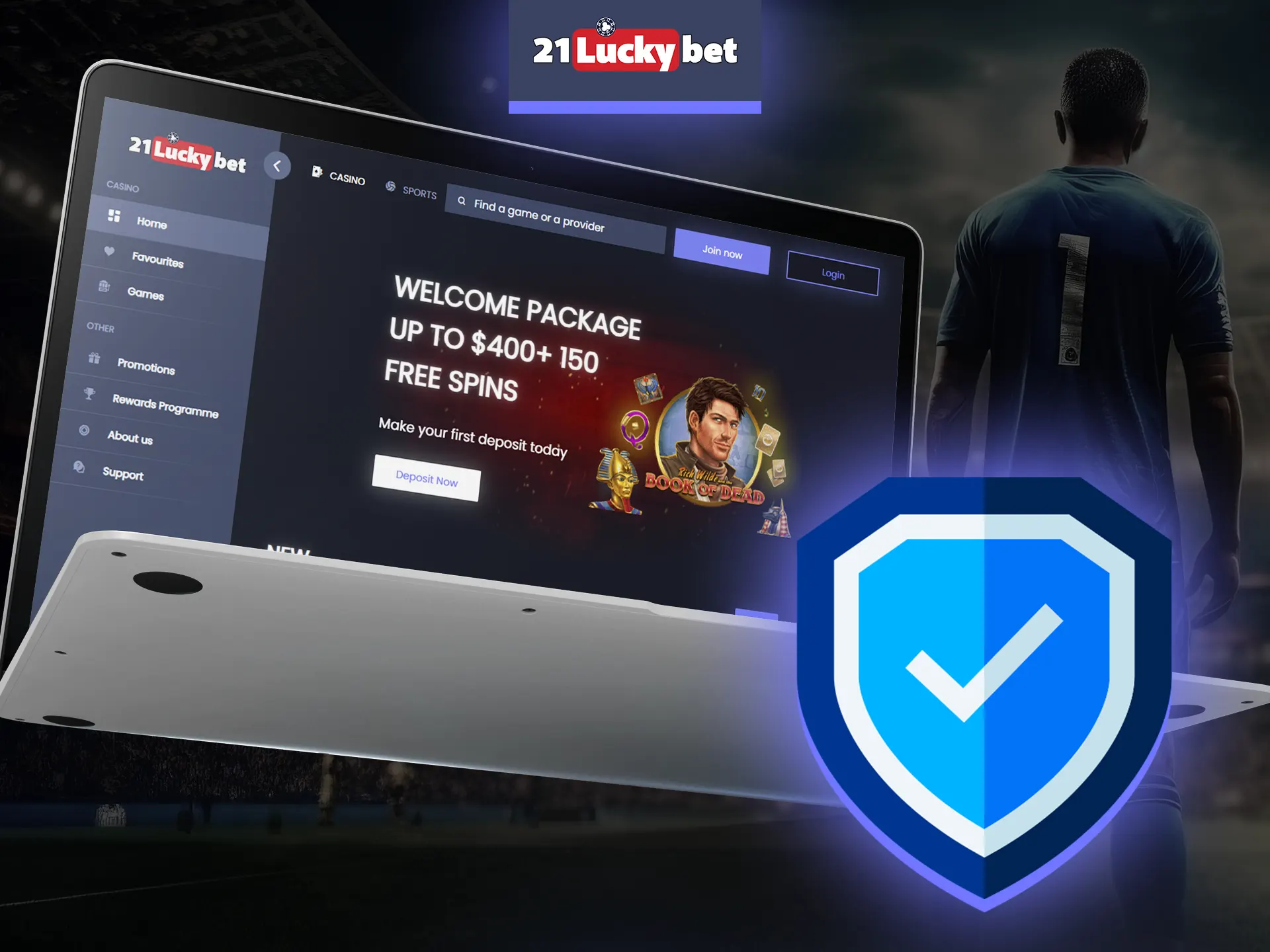 At 21luckybet you don't have to worry about the safety of your data, they are secured.