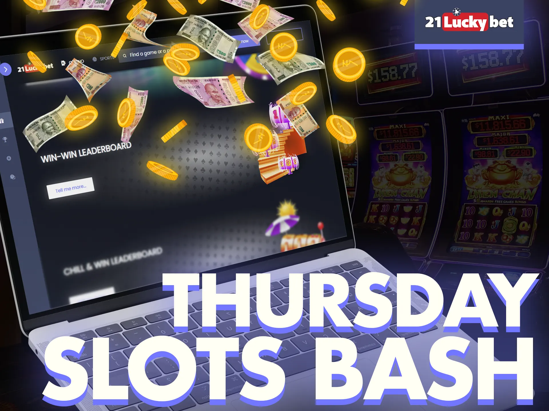 Try 21luckybet slots bash every Thursday.