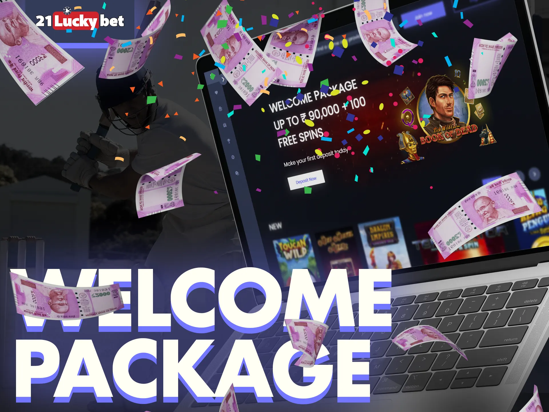 21luckybet gives welcome bonuses.