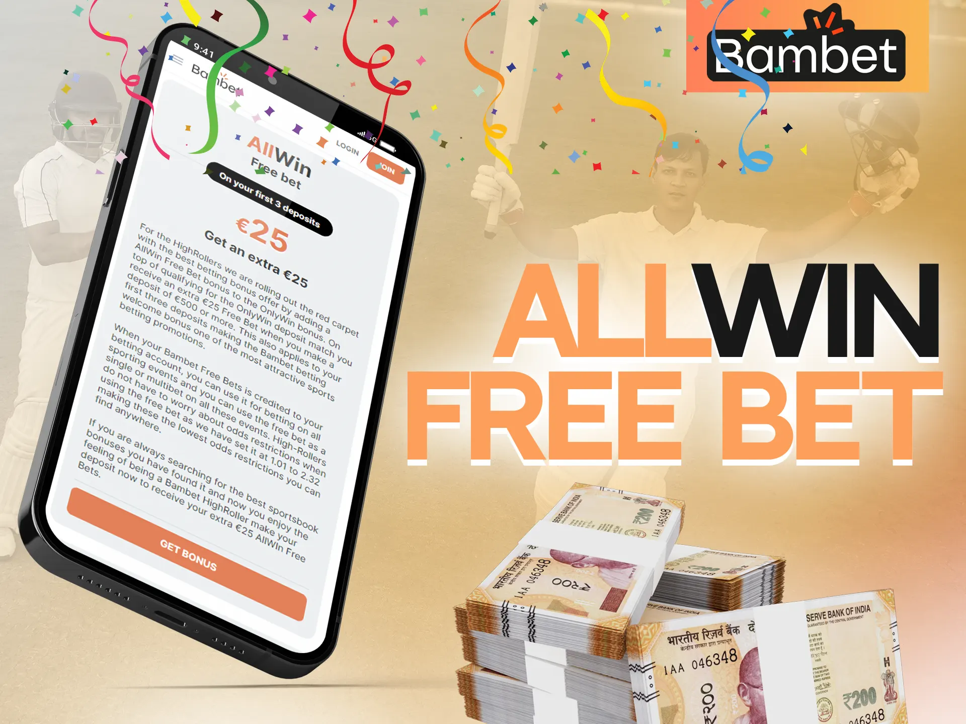 Try special AllWin bonus in Bambet app.