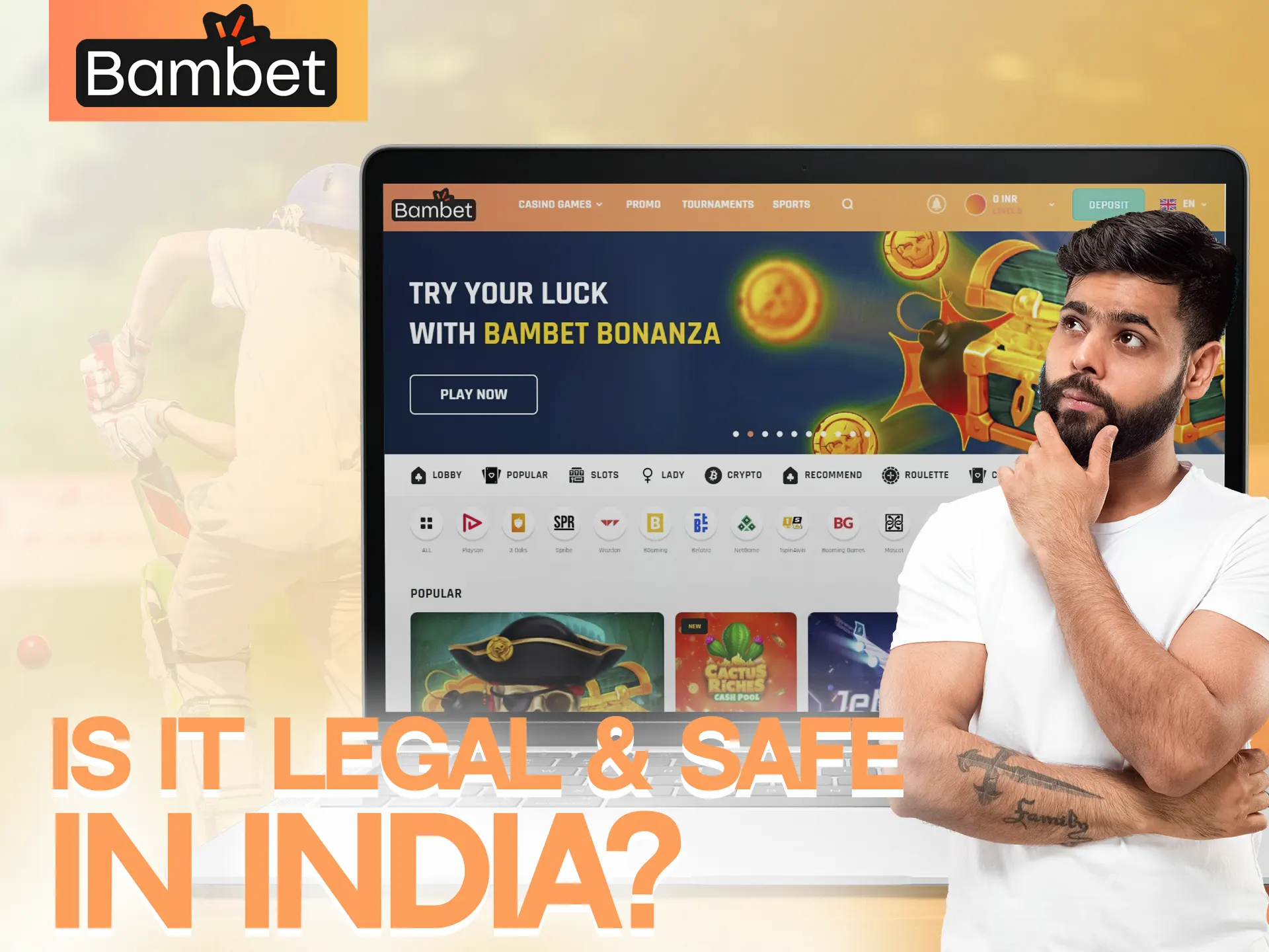 Bambet is legal and safe for players, play without fear.