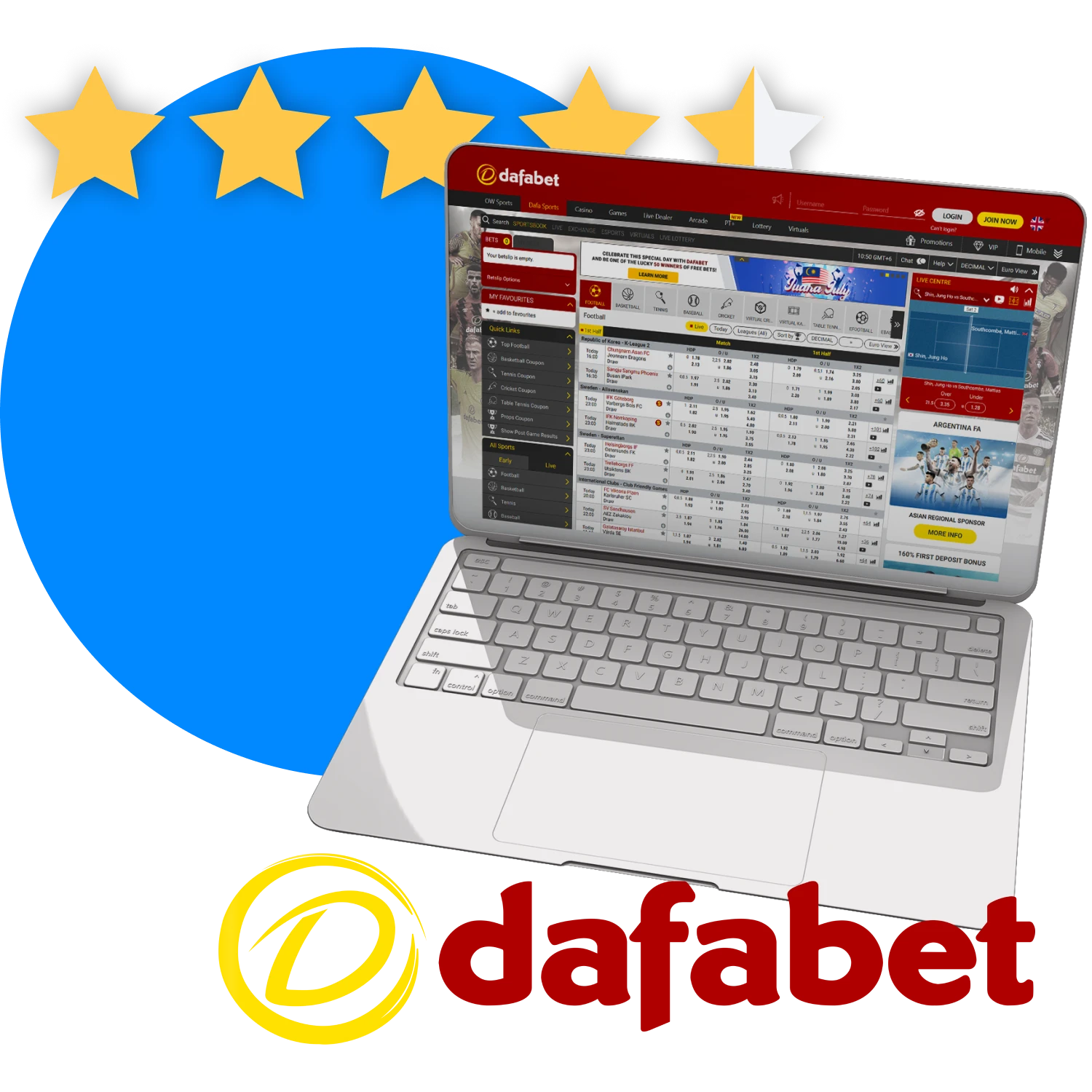 Learn more about users' reviews for the Dafabet betting site.