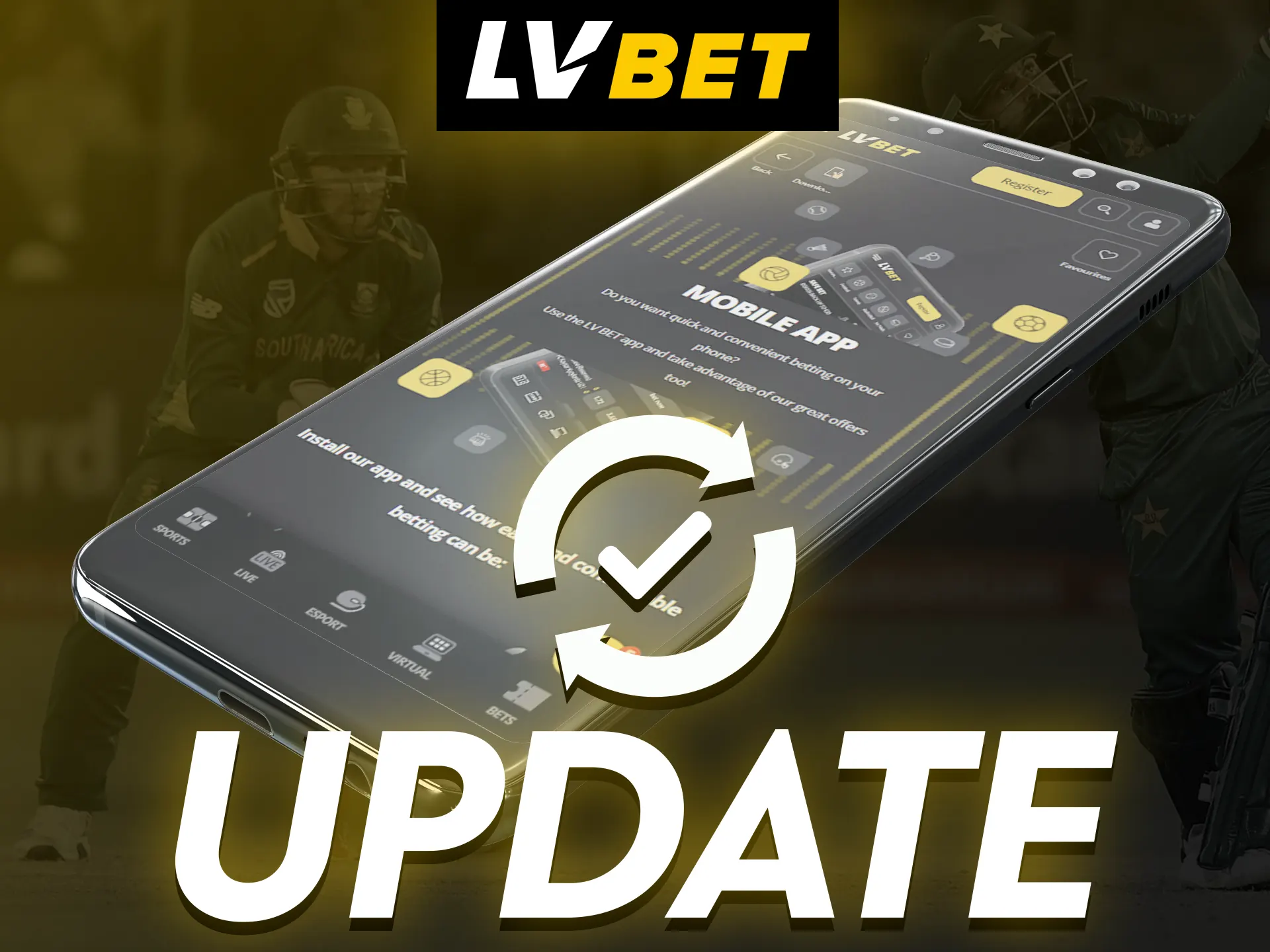 Be sure to update your LV Bet app.