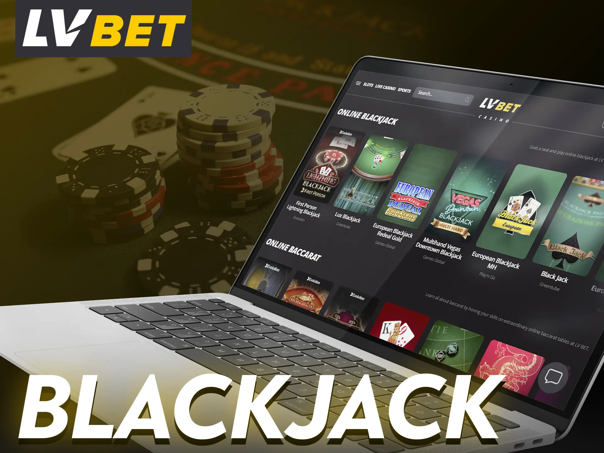 At LV Bet Casino, be sure to play a game of blackjack.