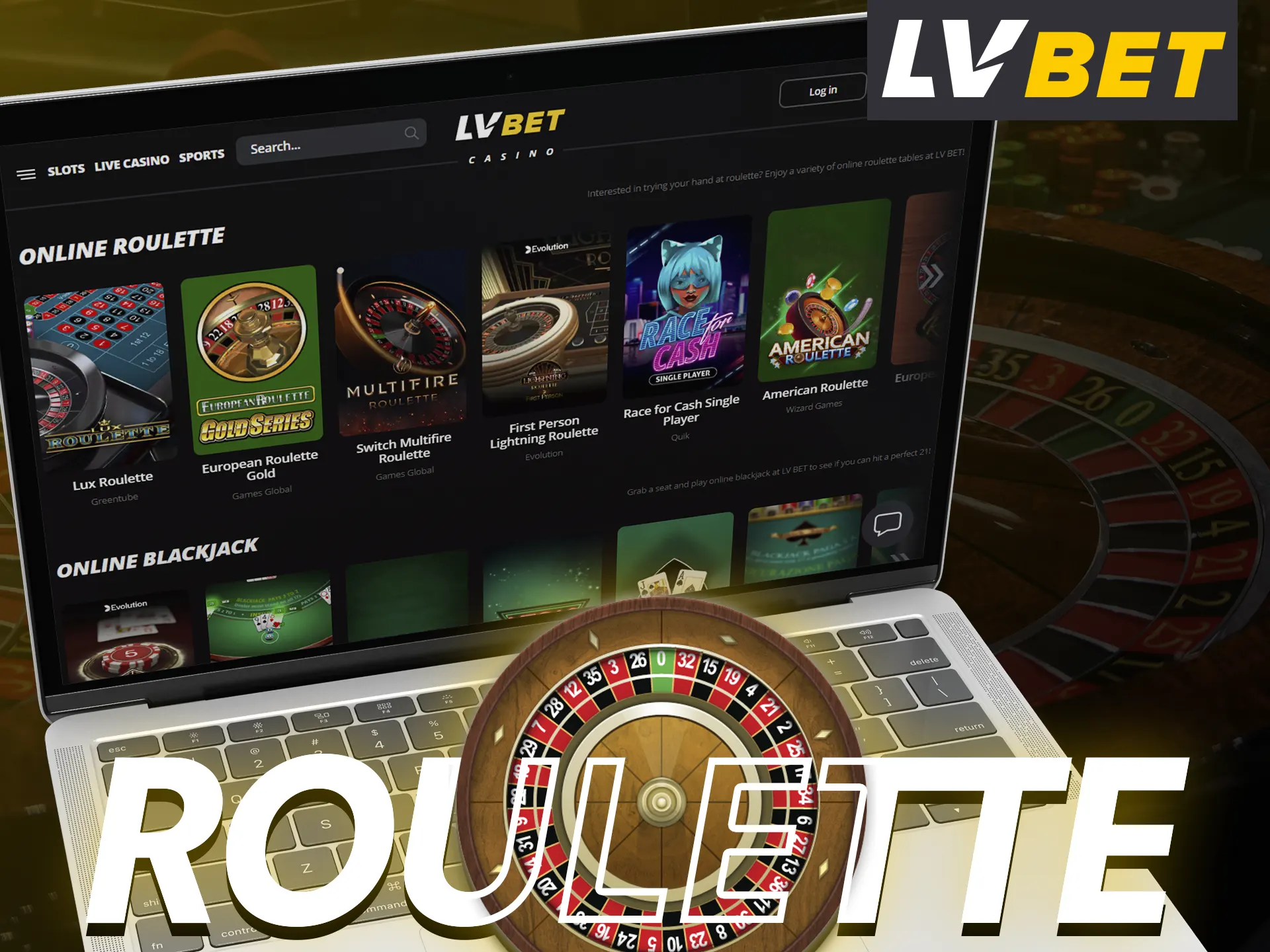 Play roulette at LV Bet.