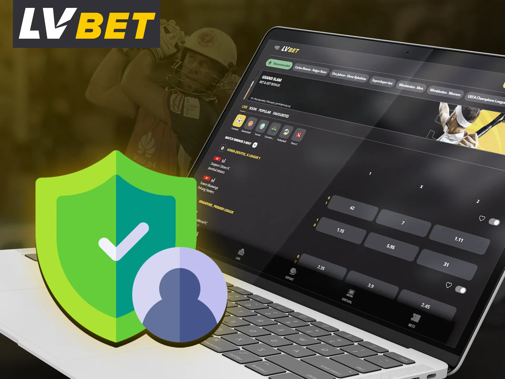 LV Bet is safe and secure for players.