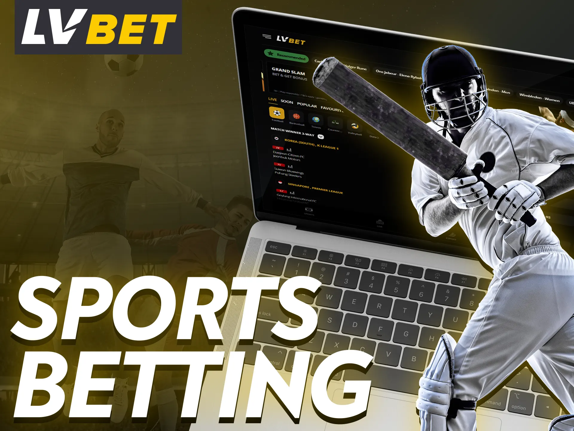 At LV Bet you have access to bets on a variety of sports.