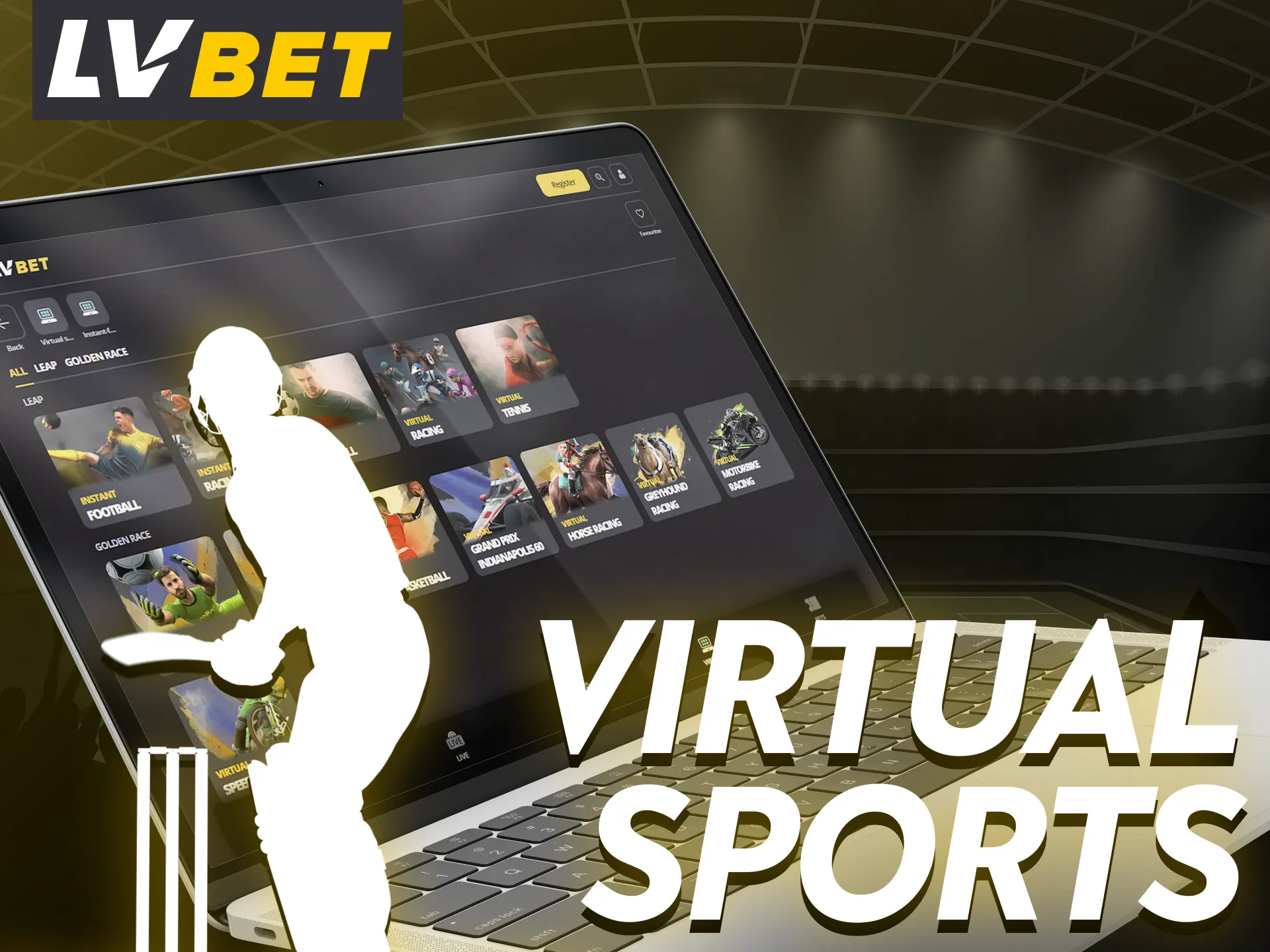 Bet on virutal sports with LV Bet.