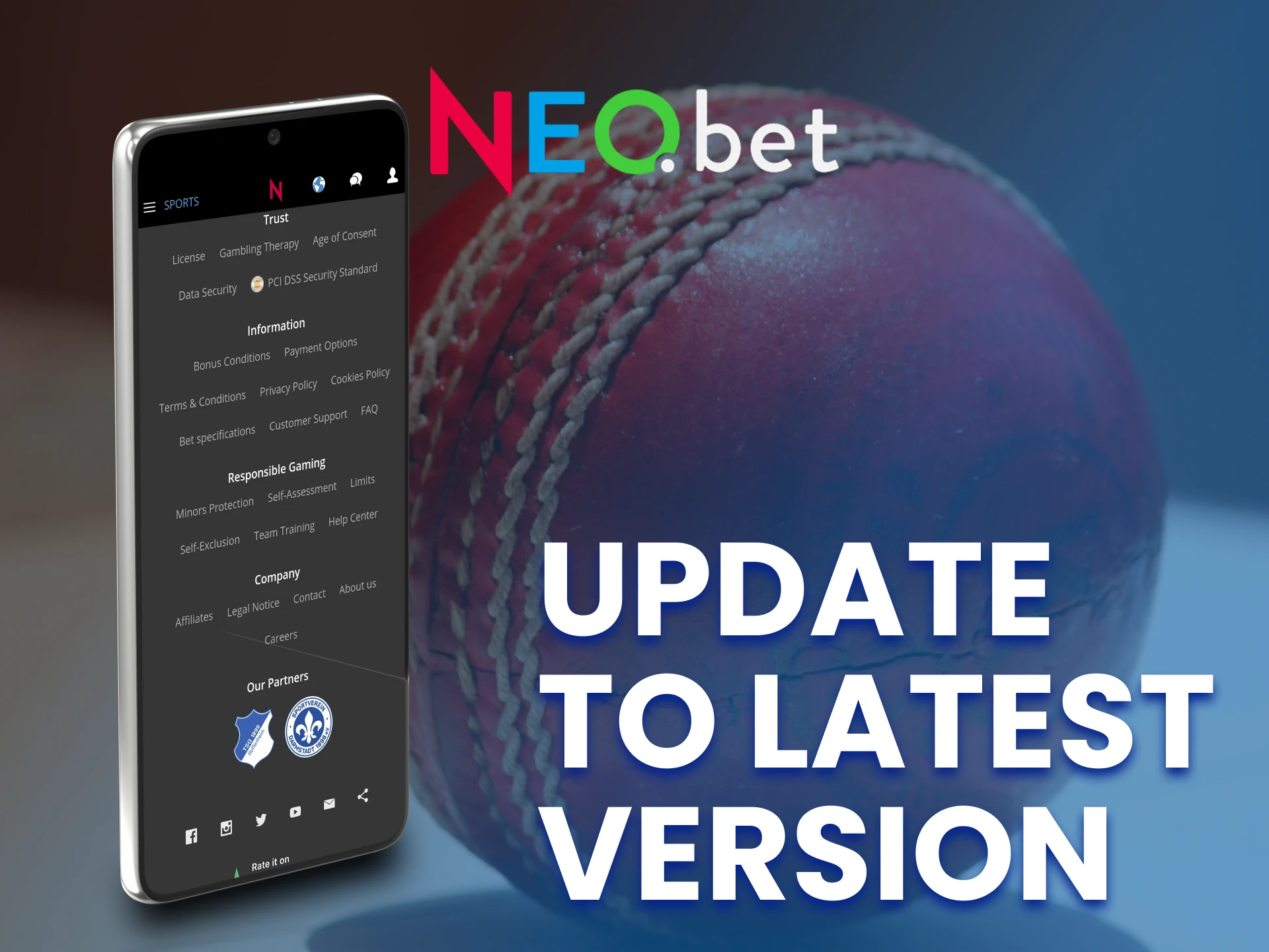 Be sure to update your NEO.bet app.