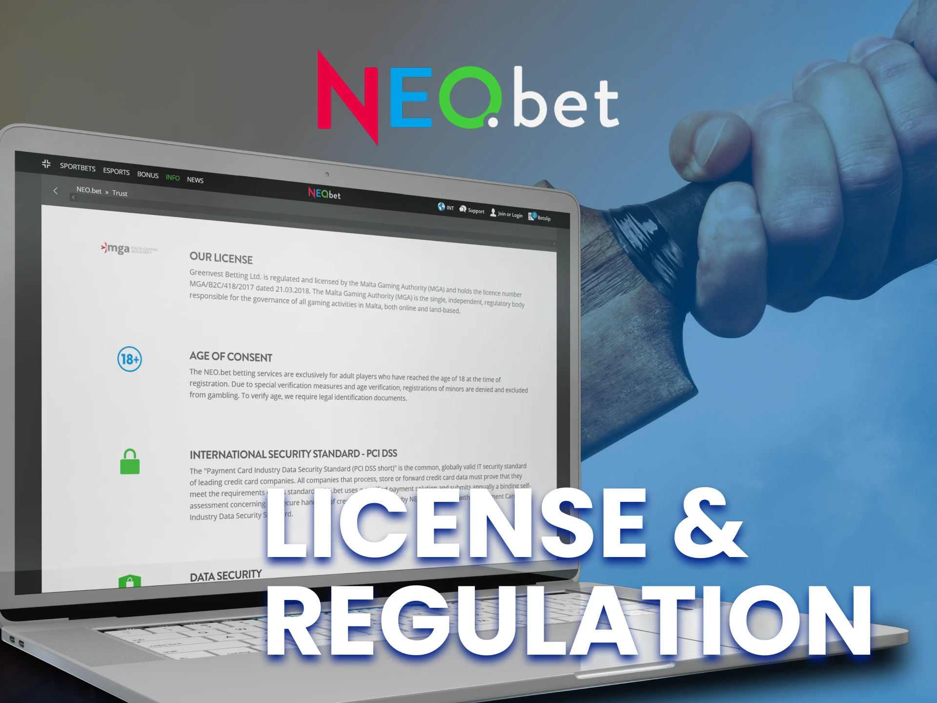 NEO.bet is officially licensed and safe for players.