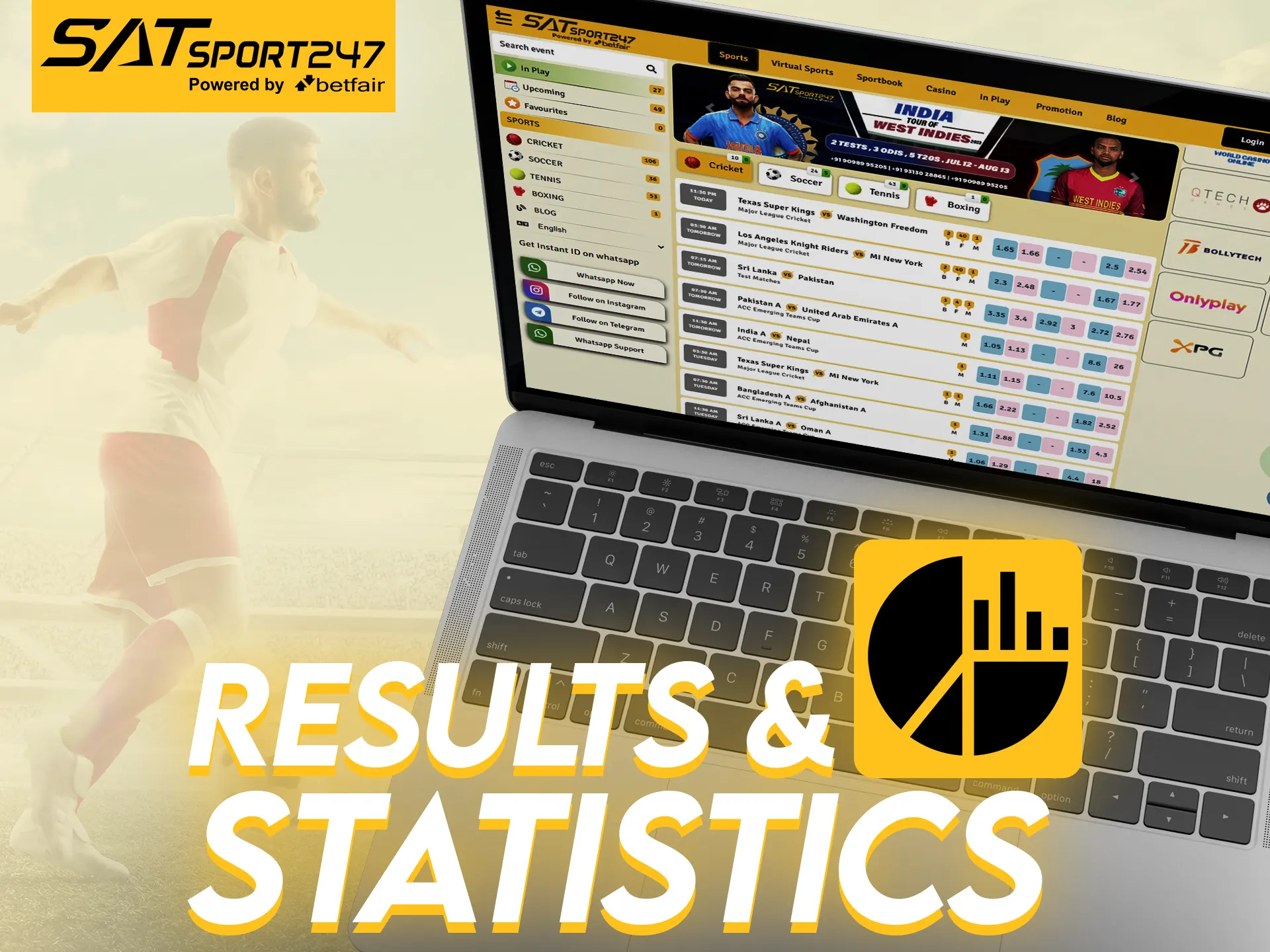 Follow the results and match statistics on Satsport247.