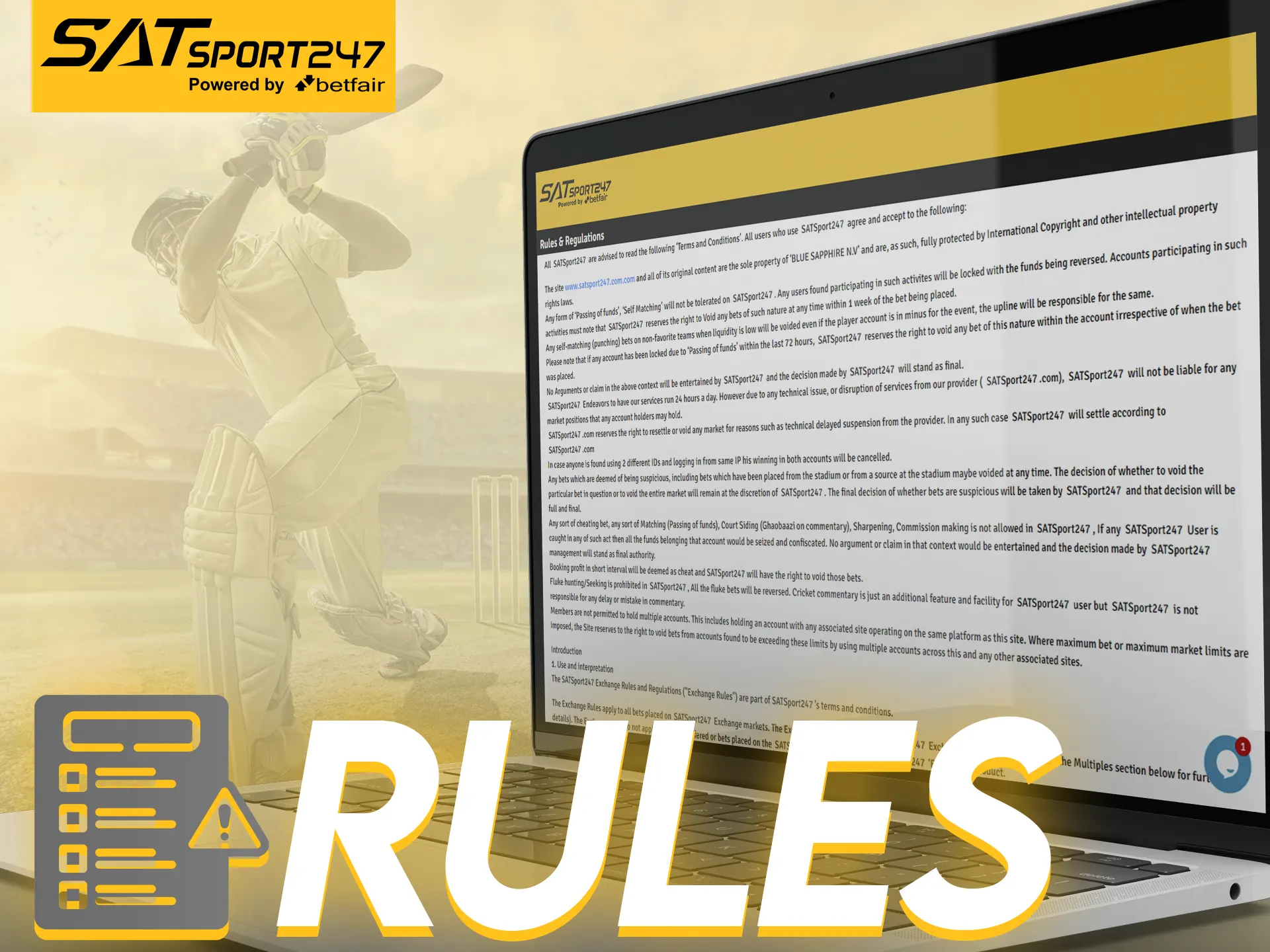 Read the basic rules of Satsport247.