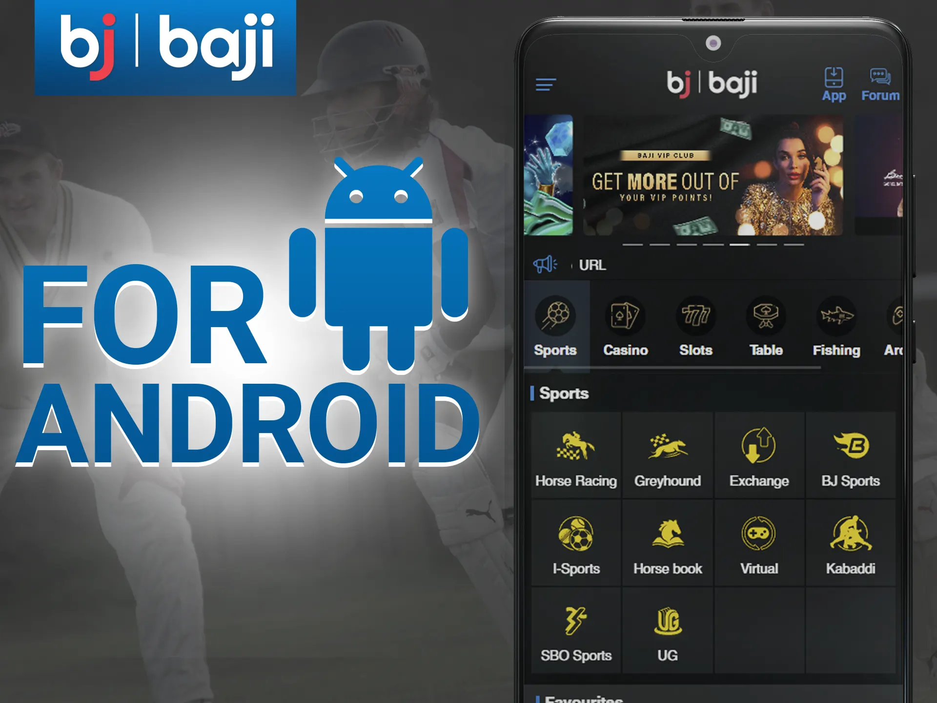 Install the Android app to enjoy all the features of online betting and gambling with Baji Live.