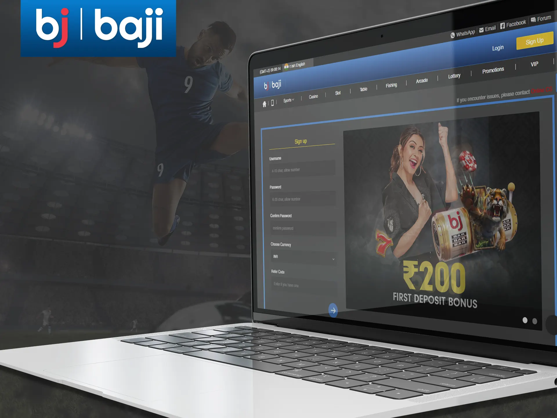 To start betting and gambling on the Baji Live website, you need to create an account.